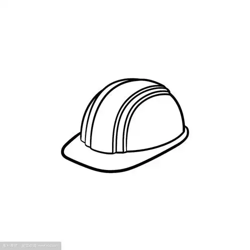 安全帽手绘草图图标