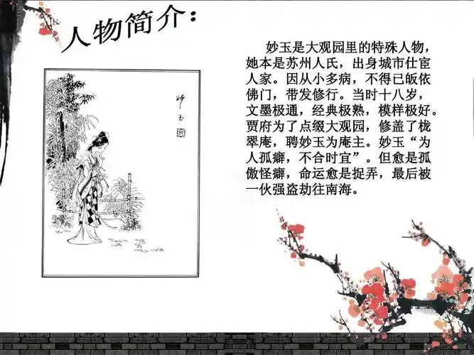 人物分析——妙玉ppt