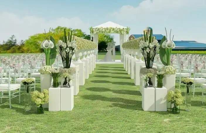 室外草坪婚礼场景布置,http://www.capablist.com