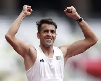 阿富汗田径男子100米项目运动员努尔扎希·施·罕默德参加东京奥运会