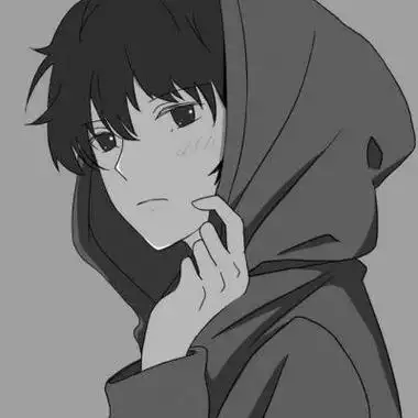 黑白男生卡通照微信头像 卡通头像图片大全 -【爱个性】