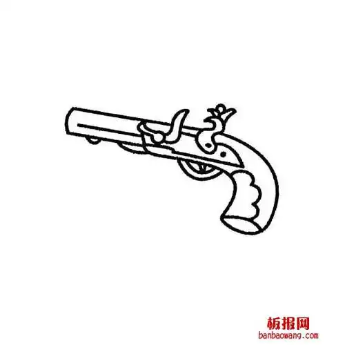 古老的火铳手枪