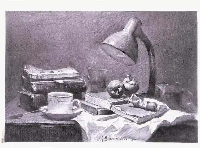 素描静物优秀作品四川美术联考可借鉴