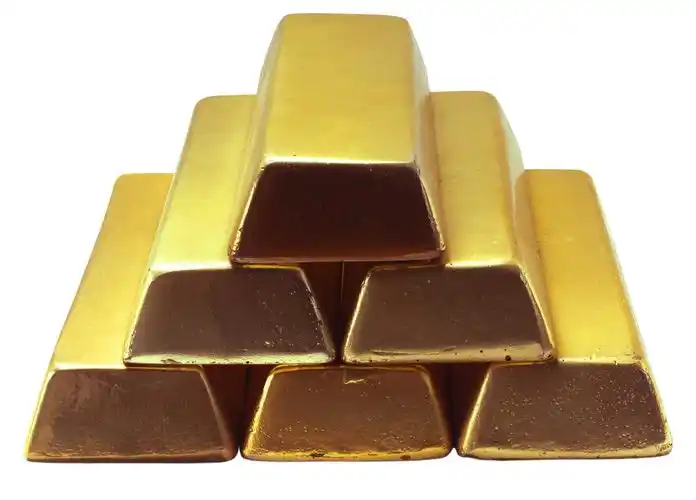 黄灿灿的金条图片钱币货币金条