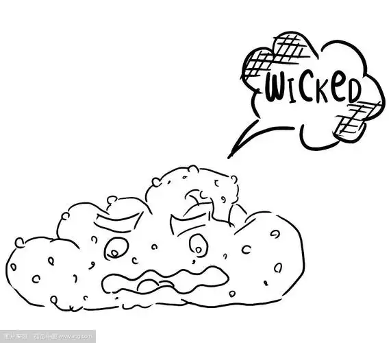 素描涂鸦在白色的背景上画便便