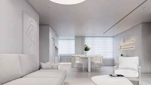 全白色装饰的家居空间 - 设计之家