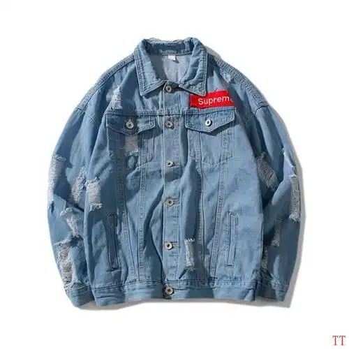 supreme外套 2018新款 潮牌牛仔休闲外套 jm