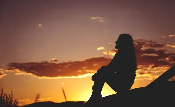 温暖的唯美夕阳