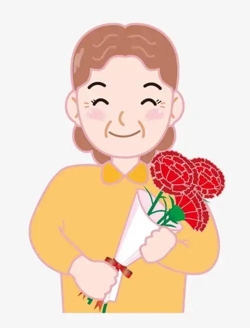 母亲节卡通手绘绿植叶子花朵边框孩子母亲妈妈