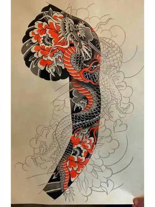 老传统花臂手稿