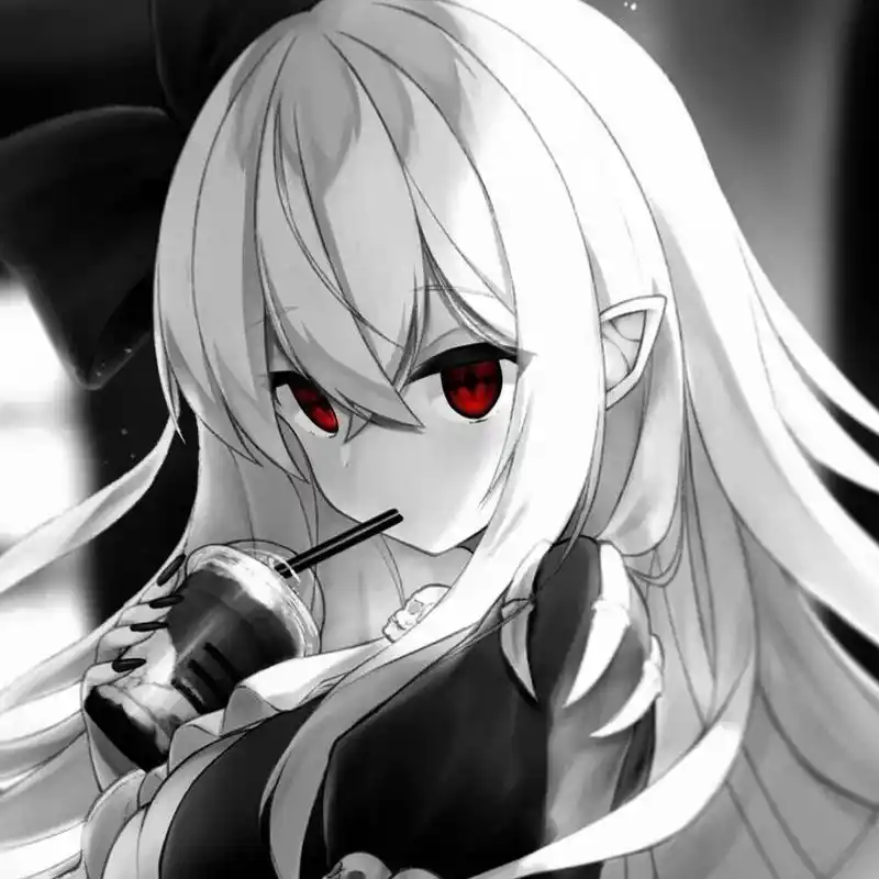 黑白红眼/气质小众/个性冷酷/动漫女生头像