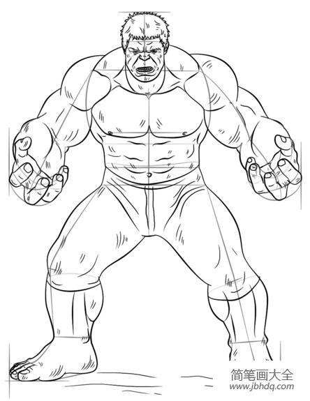 如何画绿巨人