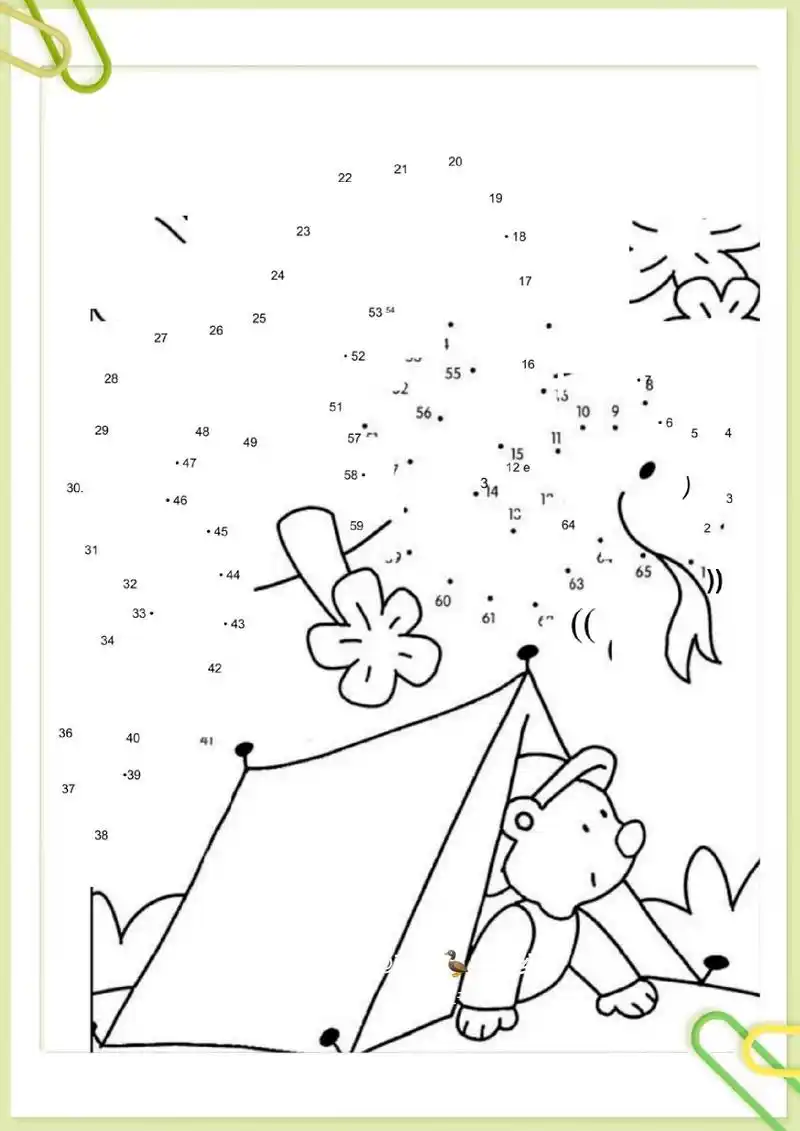 连线图》,共60份 锻炼孩子的数感,美感,注意力,专注力,动手能力,打印