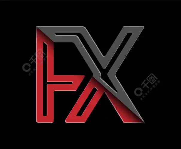 f 和 x 由单行连接,用于徽标,字母组合和创意设计