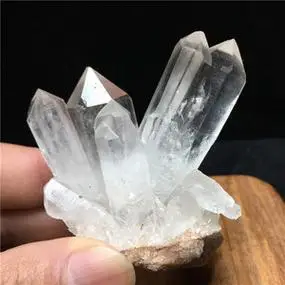 天然白水晶簇原石净化磁场招财转运镇宅风水摆件能量石一物一图