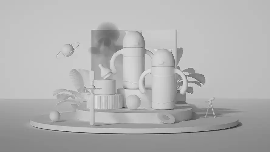 c4d电商场景海报产品建模效果图渲染创意数字3c数码