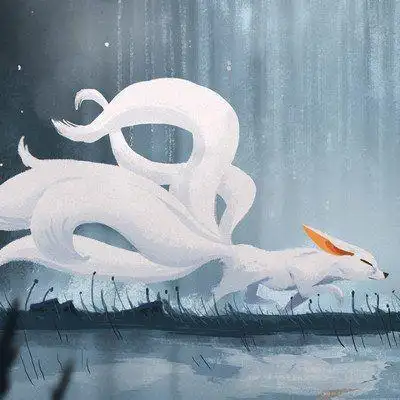 九尾白狐卡通头像 - 搜狗图片搜索