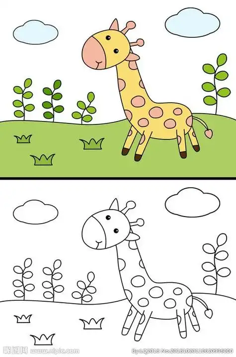 幼儿园简笔画海报