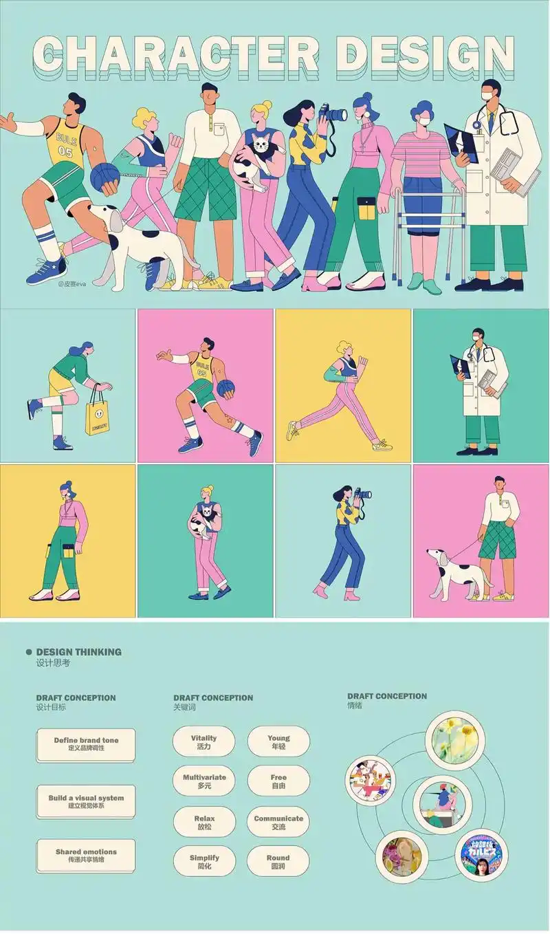 人物插画设计 |人物情绪版 学生优秀作品 731573157315