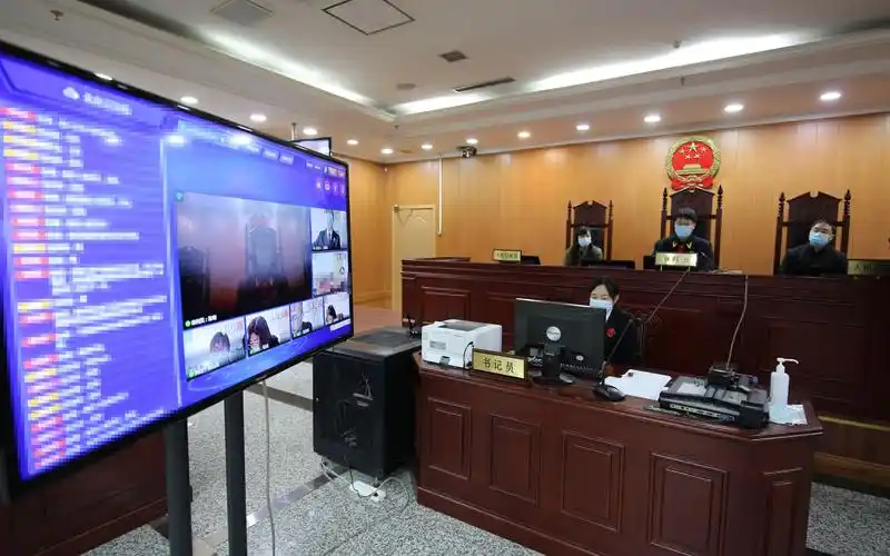 庭审现场.房山区人民法院供图