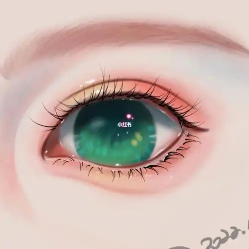 手绘临摹练习画了一个眼珠子