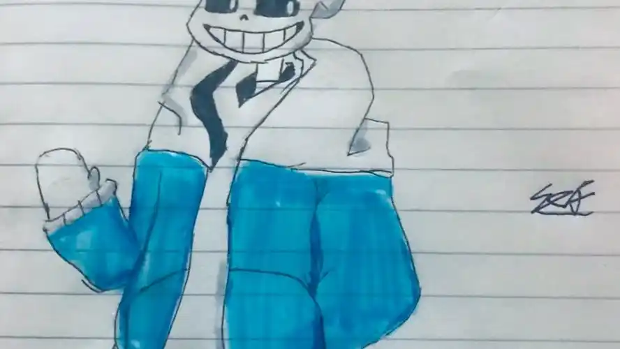 新人手绘 传说之下sans