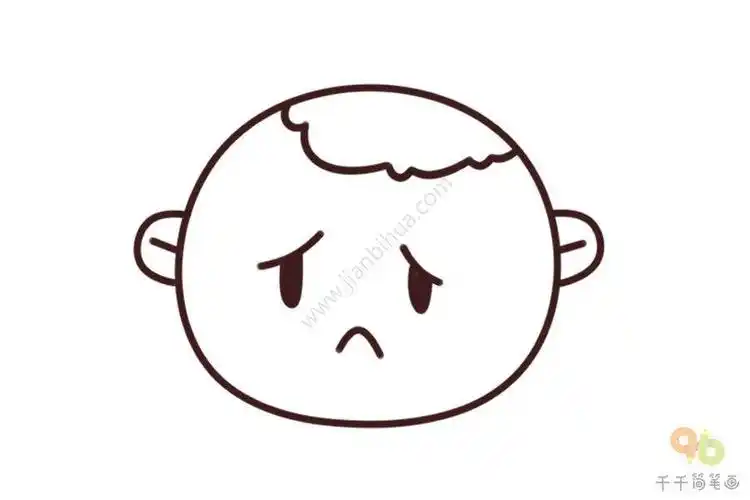 简笔画作品委屈猫耳朵黑白我不开心了gif动图_动态图_表情包下载_soo