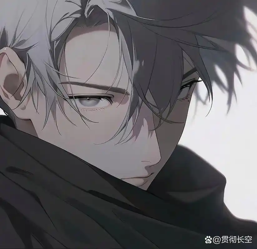 满眼遗憾的男生头像. emo的是哥不是歌