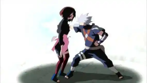 求卡卡西洞穿琳和带土抱着琳哭泣的高清图片两张