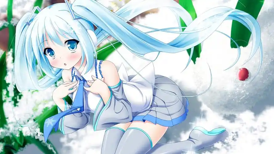 初音未来,可爱,小女孩,长头发,动漫桌面壁纸高清大图预览1920x1080_动