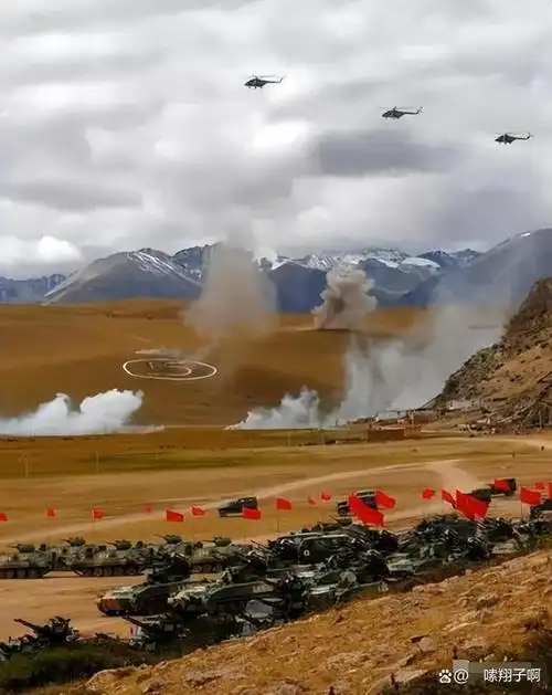 侮辱中方后果严重!20万解放军1000辆坦克严阵以待,随时痛打印军