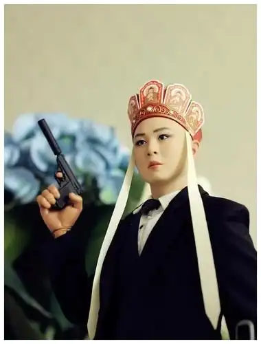 唐三藏配西装狙击枪中美混搭酷炫爆棚大神手办玩出烧钱大片感