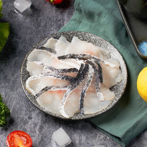 海天下冷冻免浆黑鱼片250g水产新鲜