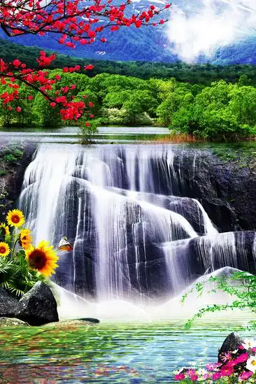 山水花卉装饰画2