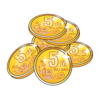 金色钱币图片大全