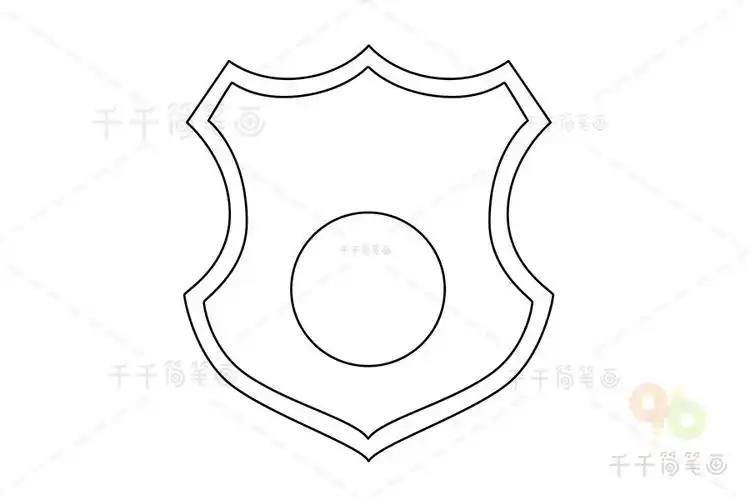 警徽简笔画