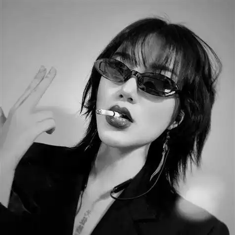 超清黑白美女头像