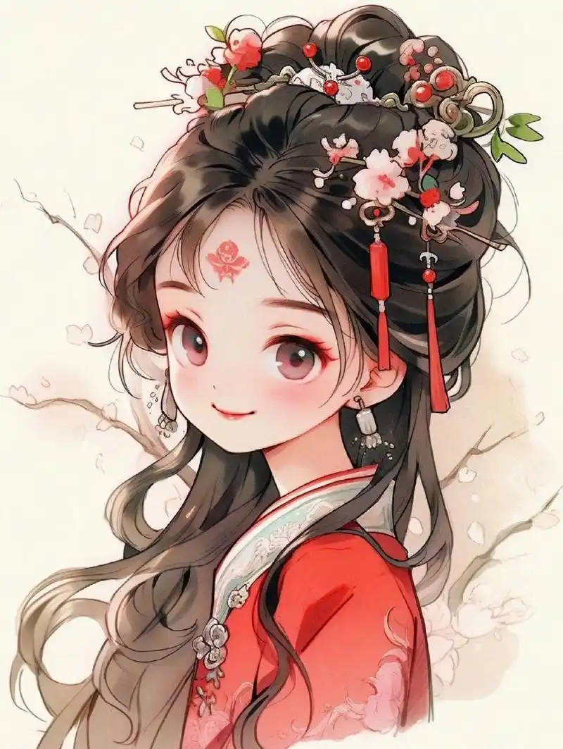 q版古风女生头像