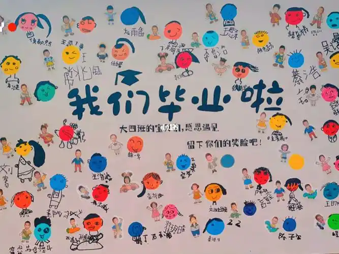 幼儿园毕业典礼签名墙