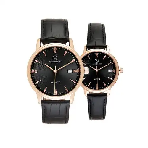 梅赛德斯奔驰mercedesbenz商务男女真皮石英表