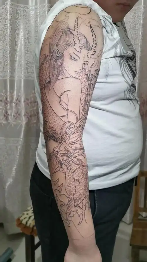 龙妓花臂  雷子打造!感谢信任