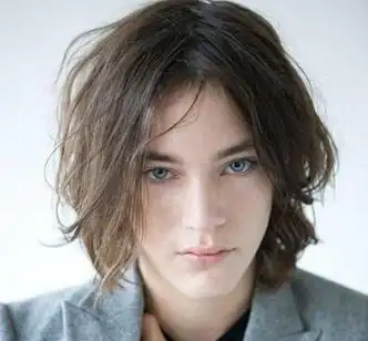 韩版男士平分长发发型,中长发图片,发型图片