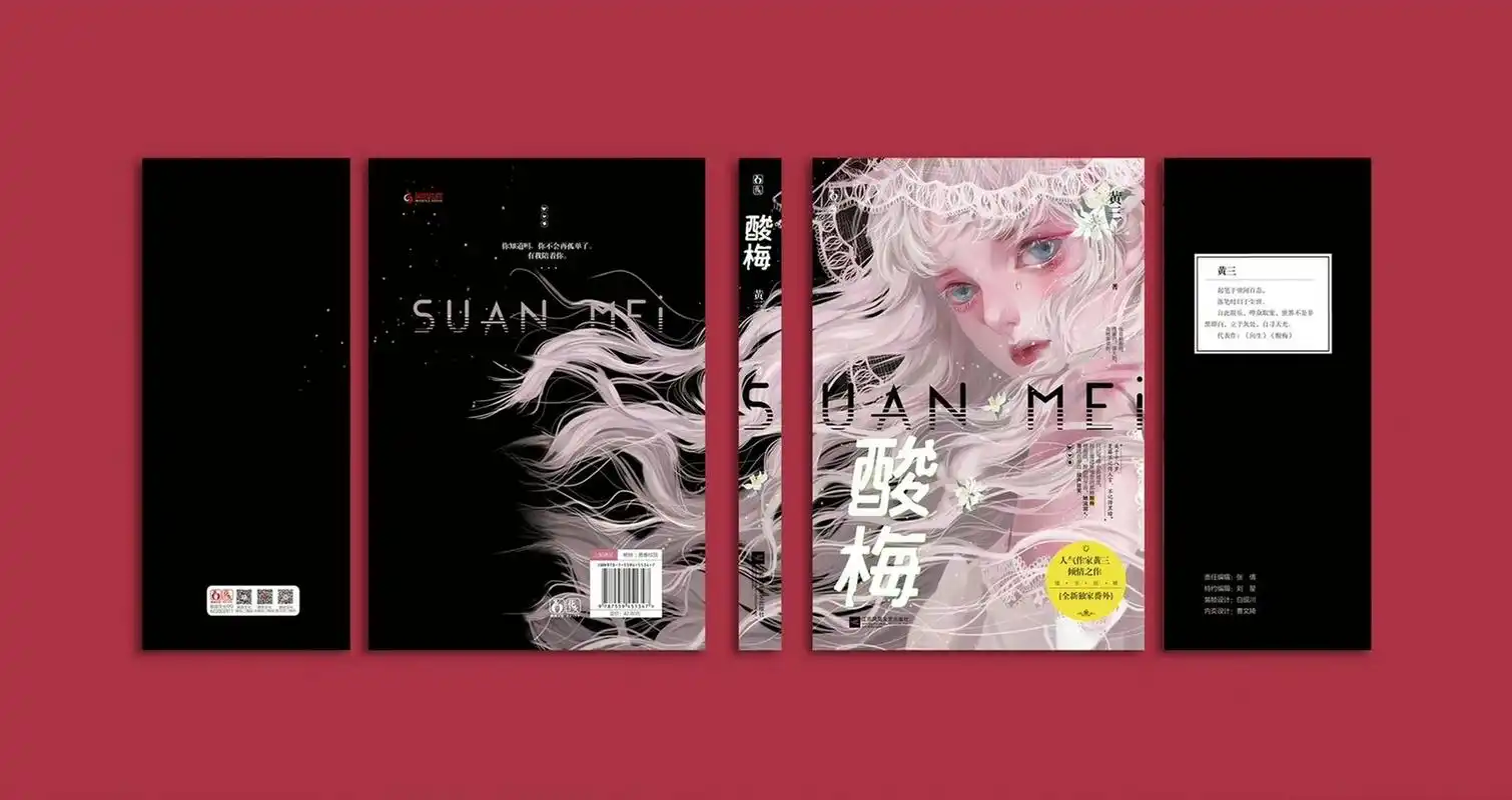 书籍封面设计——《酸梅》(已出版) 书名:《酸梅》 作者:黄三 设计:我