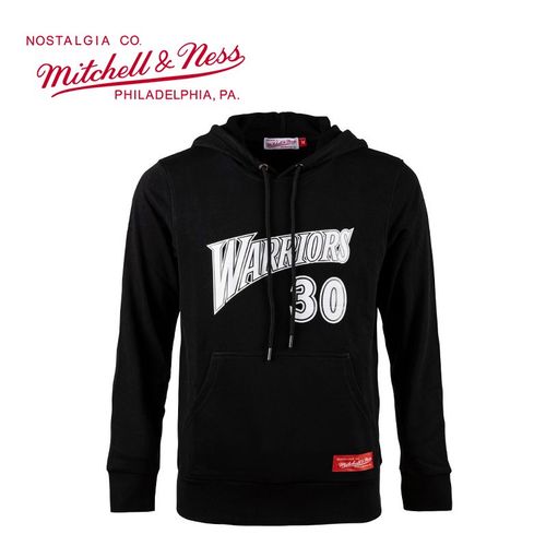 nba 勇士队库里卫衣 m&n球员号码系列 篮球运动时尚休闲连帽卫衣 m