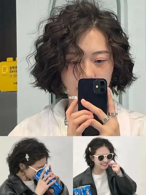 短发法式烫可爱减龄显脸小谁烫谁好看