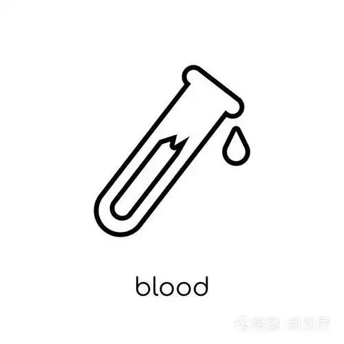 插画 血液图标.