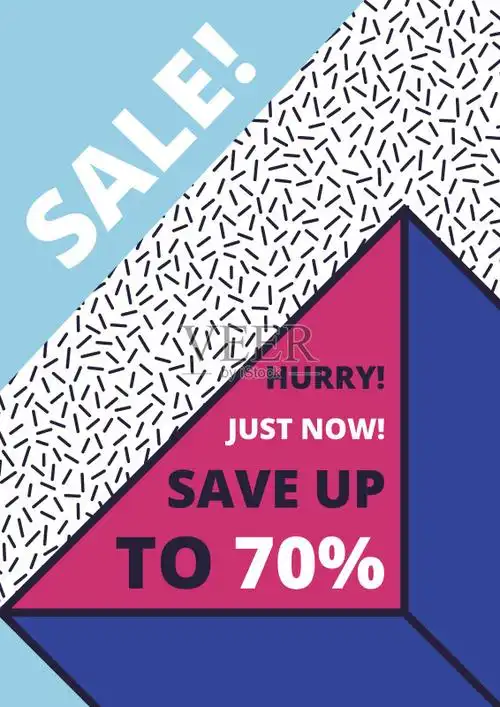 平面设计销售网站横幅模板矢量图素材