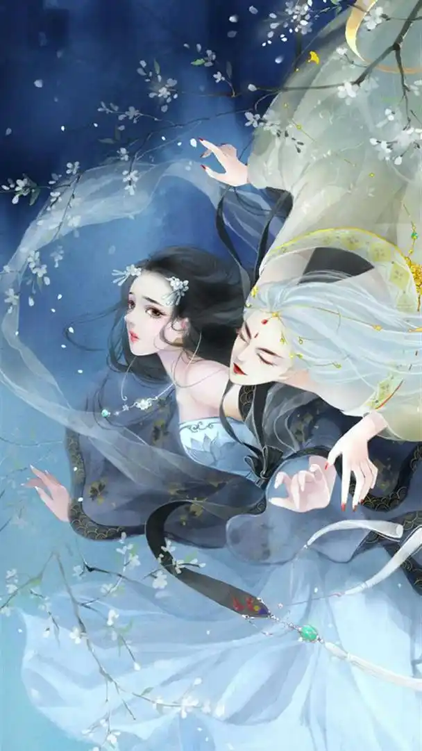 唯美二次元古风动漫情侣壁纸图片,北方有佳人,绝世而独立