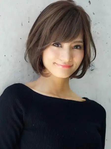 适合鹅蛋脸的日系空气感发型,脸型图片,发型图片