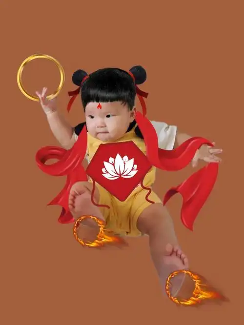 手机p图欢乐多之小哪吒